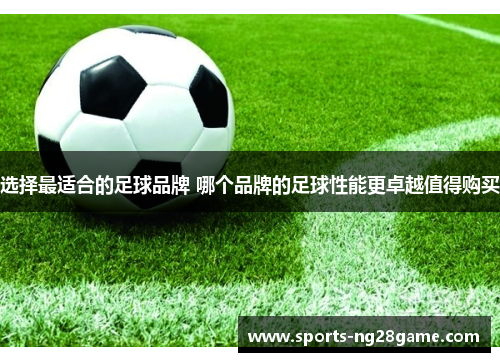 选择最适合的足球品牌 哪个品牌的足球性能更卓越值得购买